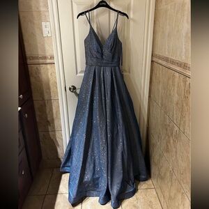 Sparkling Blue Prom Dress never worn before